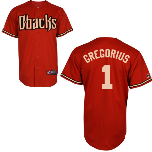 Didi Gregorius #1 Youth Baseball Jersey-Arizona Diamondbacks Authentic Alternate Orange MLB Jersey